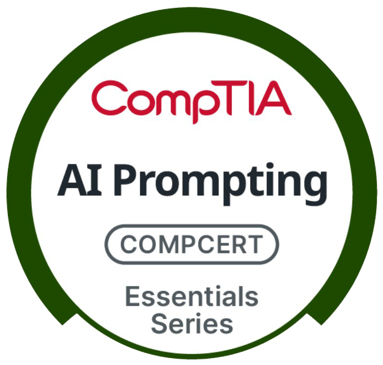 CompTIA AI Prompting Essentials logo