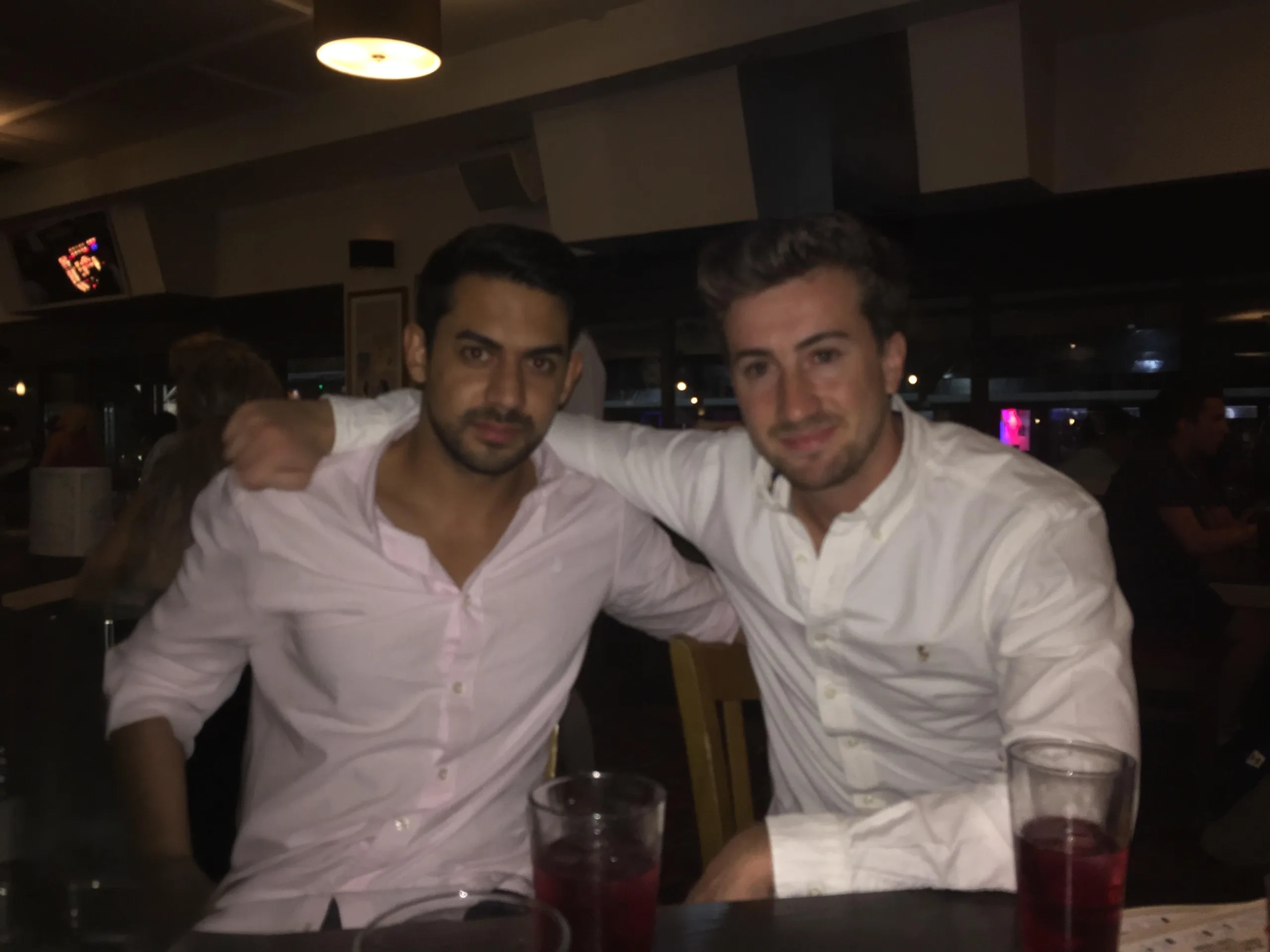 Dev and Vince in 2014